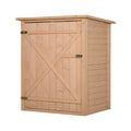 Abri de jardin en bois de pin - Stockage d'outils de jardinage - 80 x 60 x 100