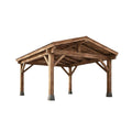 Auvent en bois pour espace extérieur - 500 x 400 x 300