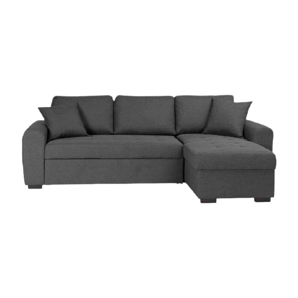 Canapé d'angle convertible pour salon en tissu - 230 x 150 x 85